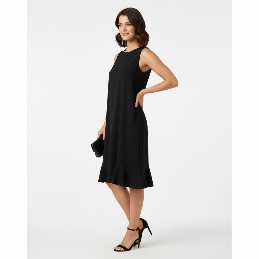 Torrid Little Black Sleeveless Stretch Form Fitting Dress Side Zip Sz XL | NWT